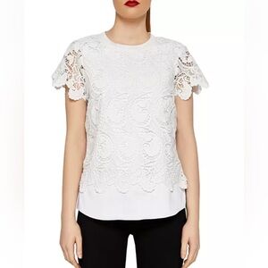 Ted Baker Kitta Layered-Look Lace Top